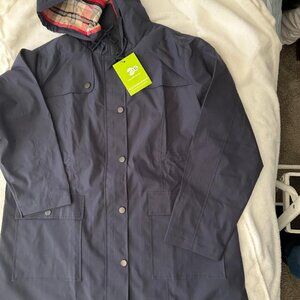 New ladies lightweight hooded rain Jacket  Size Large